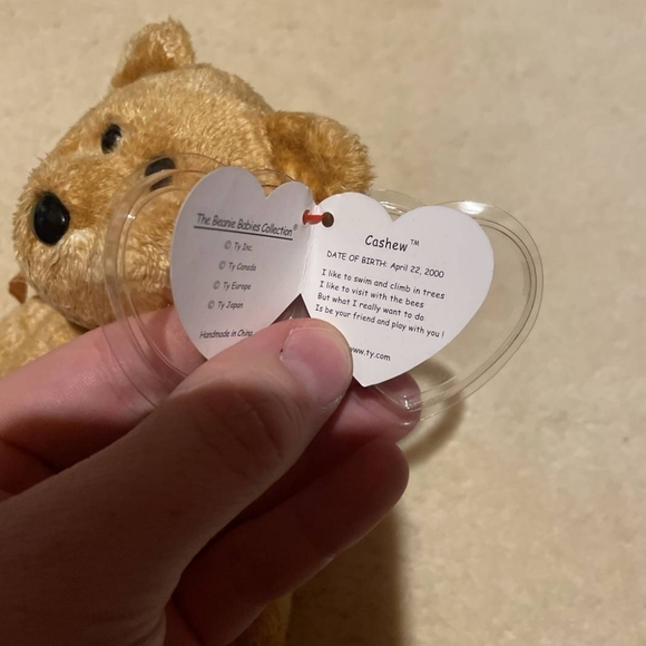 TY Beanie Baby Cashew - Picture 3 of 3